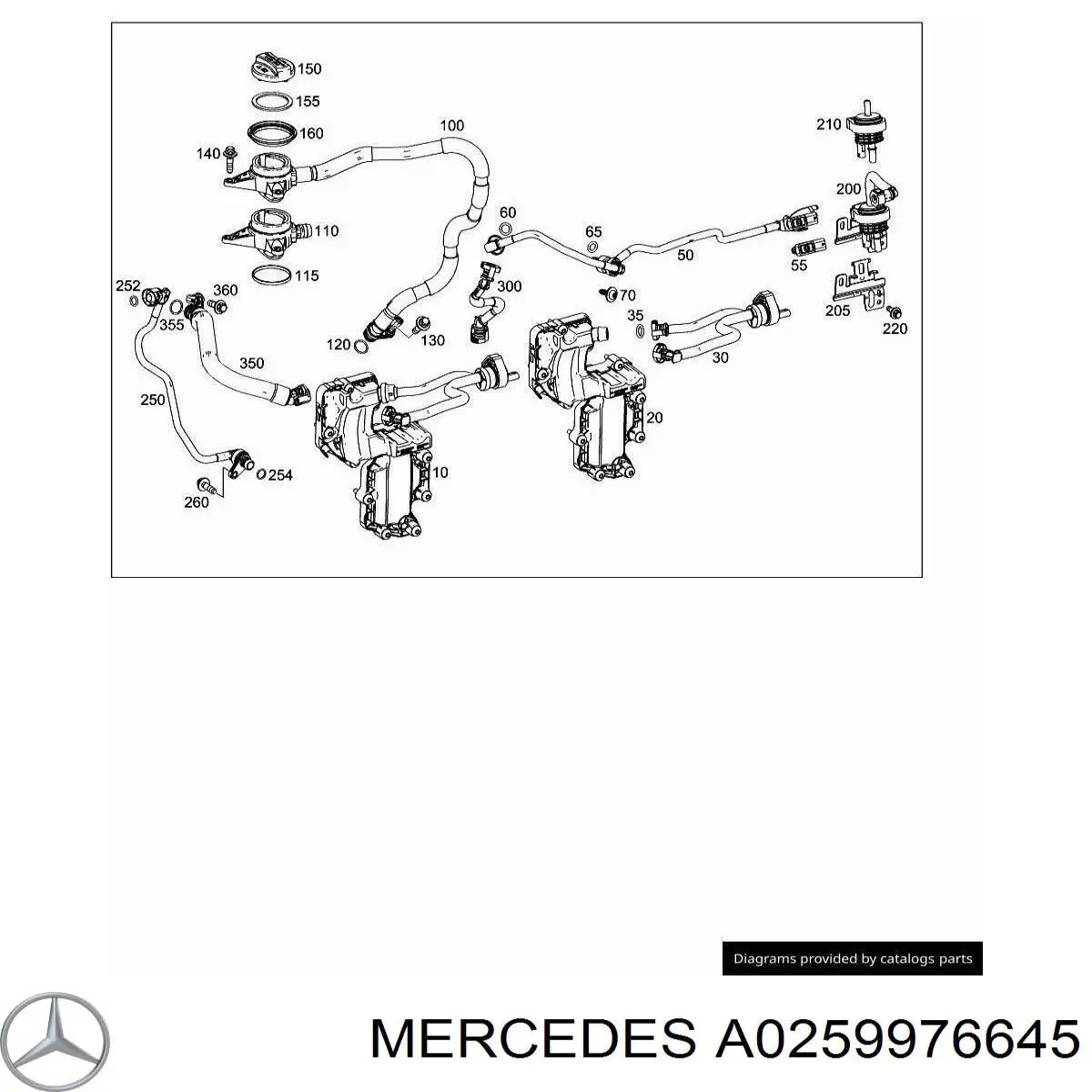  Mercedes A0259976645 ціна, від 11.34 USD