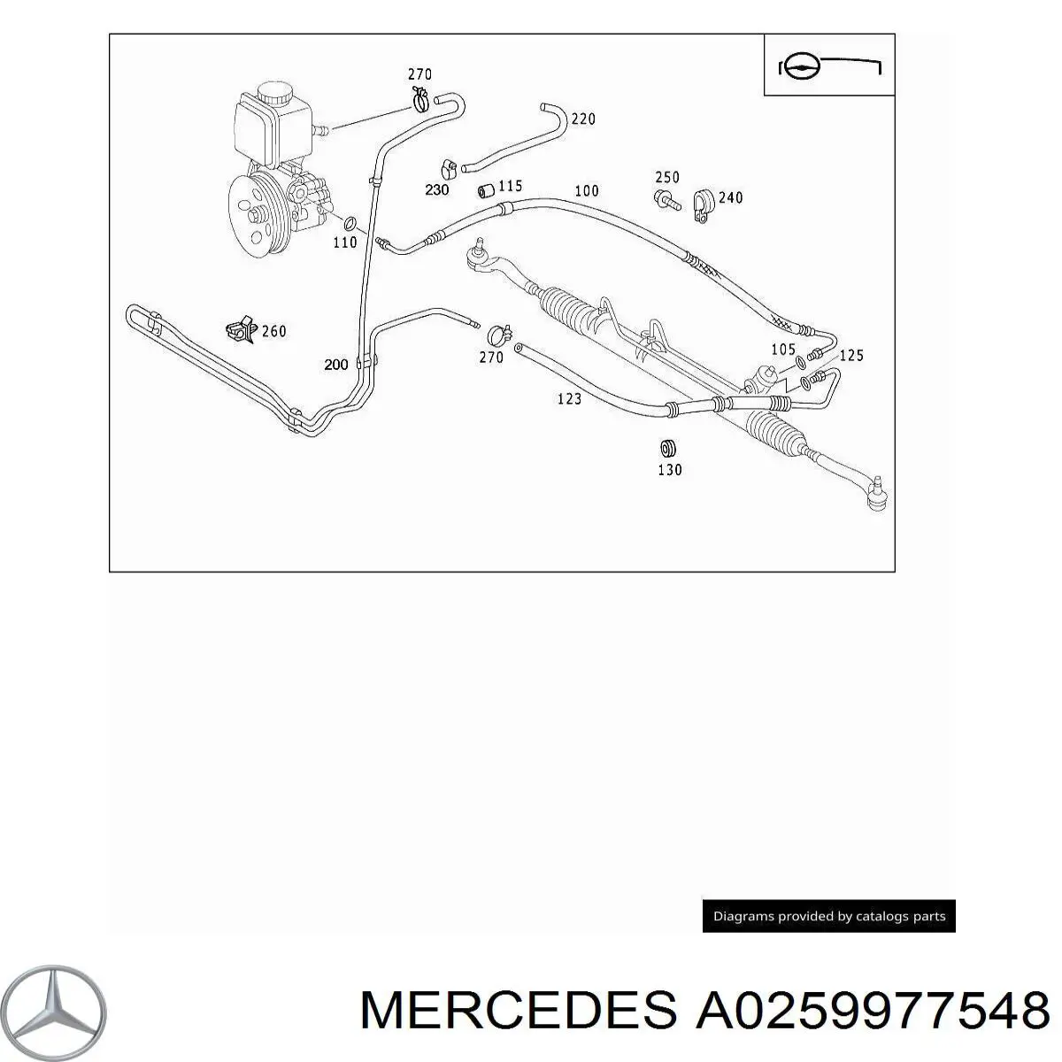  Mercedes A0259977548 ціна, від  