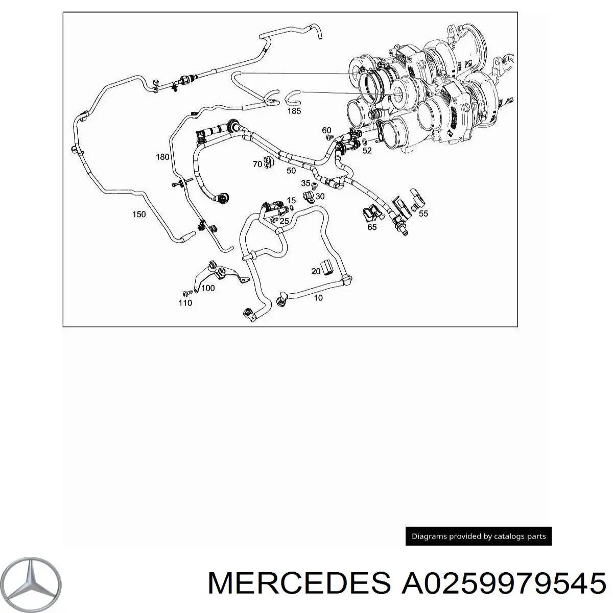  Mercedes A025997954564 ціна, від 3.23 USD