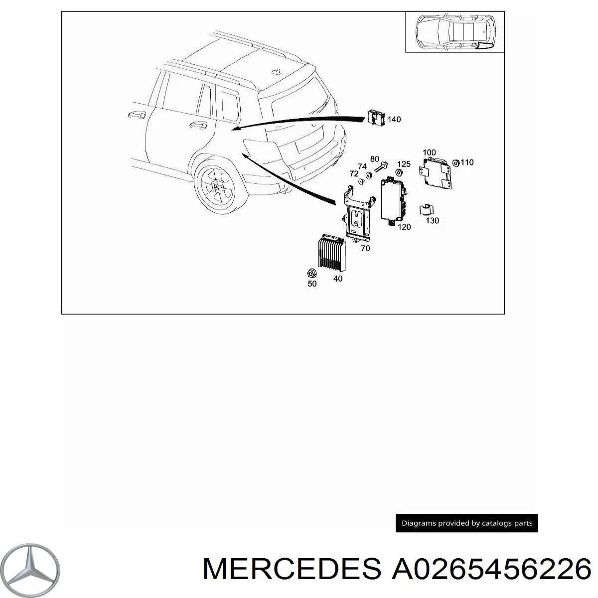A0265456226 Mercedes 