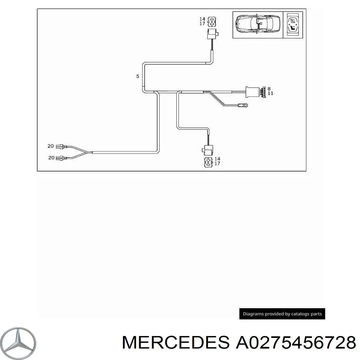  Mercedes A0275456728 ціна, від 5.86 USD