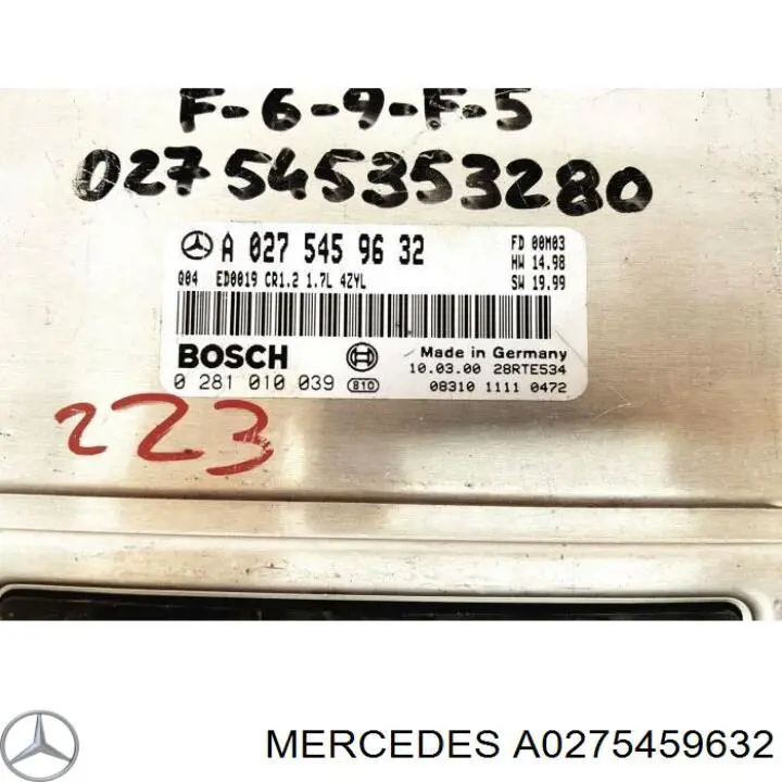 Купити A0275459632 Mercedes Модуль управління двигуном