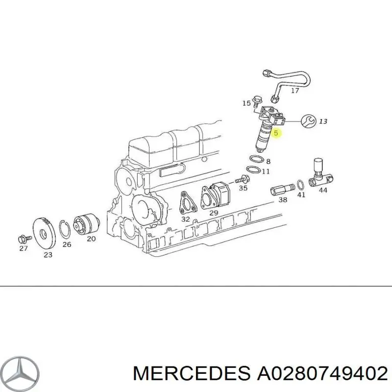 Форсунка дизельна Mercedes A0280749402 ціна, від 493.39 USD