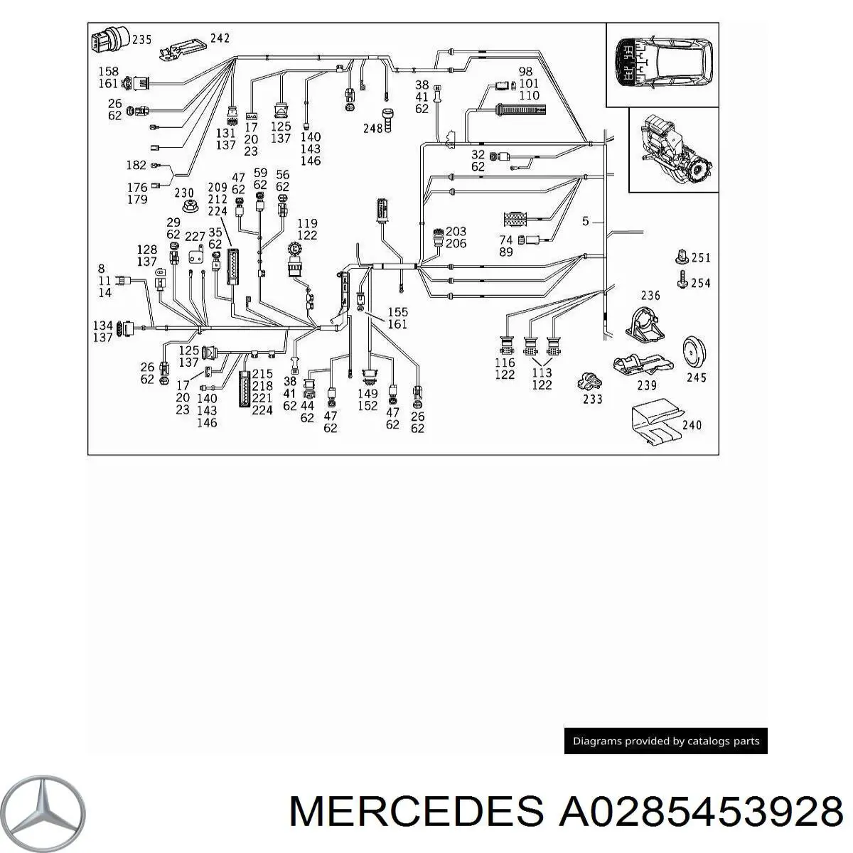 Купити A0285453928 Mercedes 