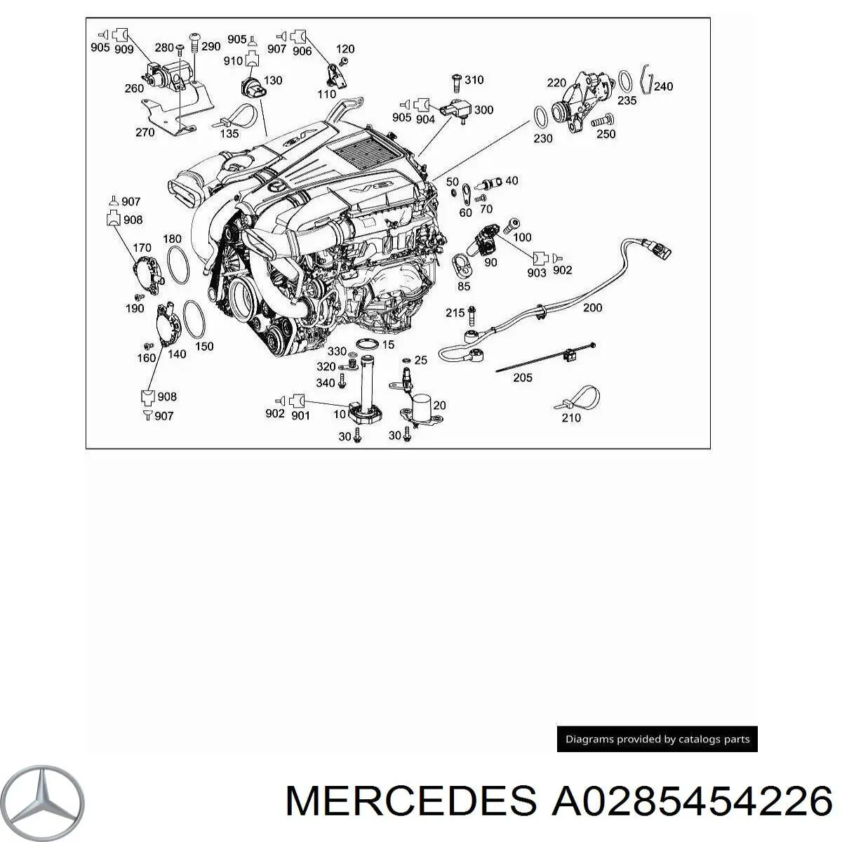  Mercedes A0285454226 ціна, від 9.82 USD