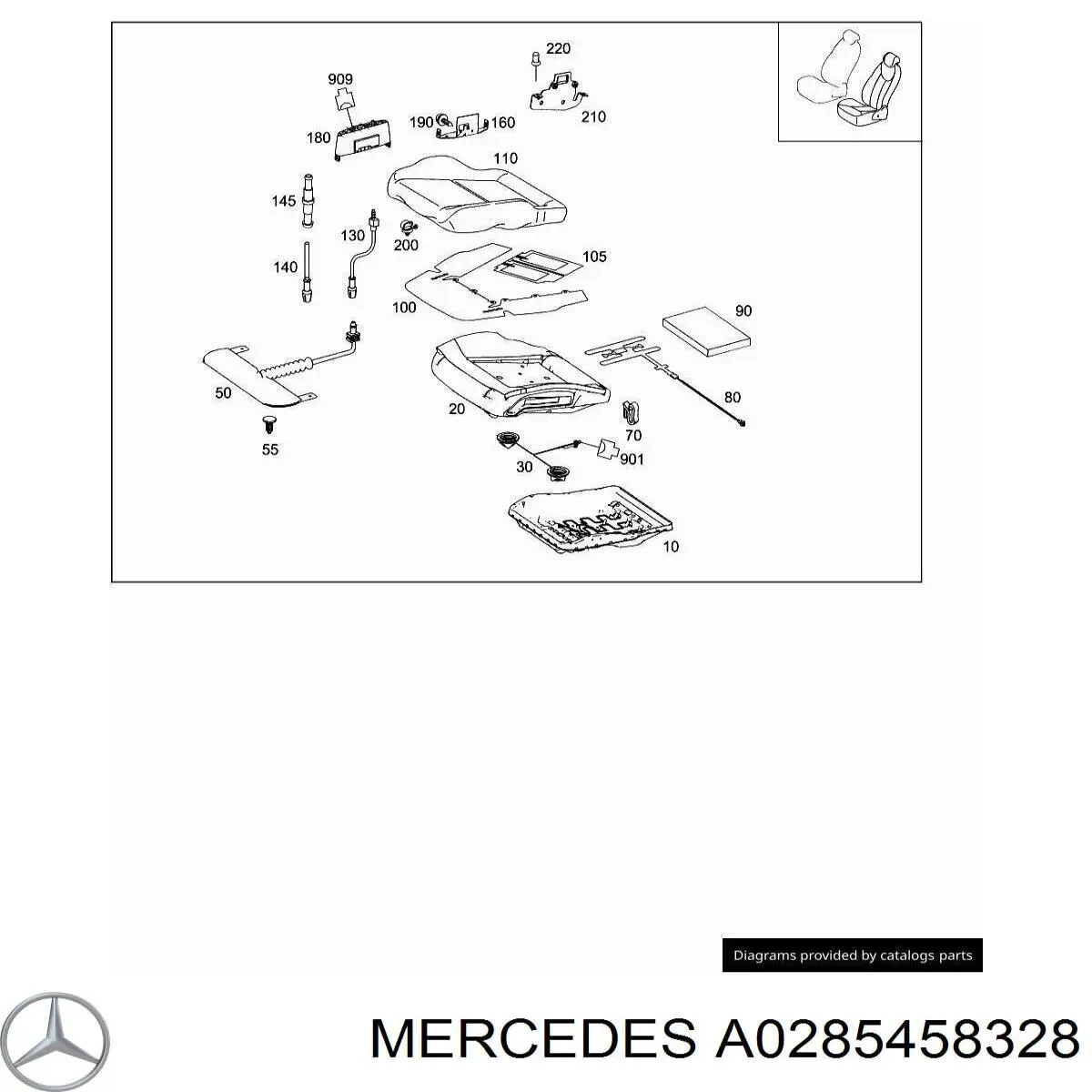  Mercedes A0285458328 ціна, від 0.81 USD