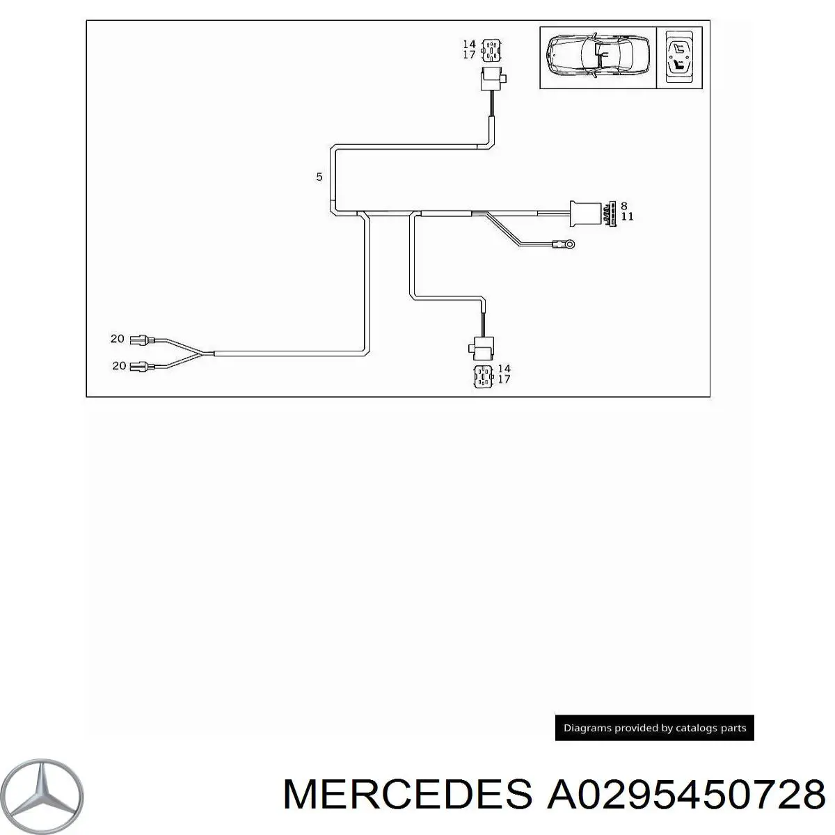  Mercedes A0295450728 ціна, від 1.83 USD