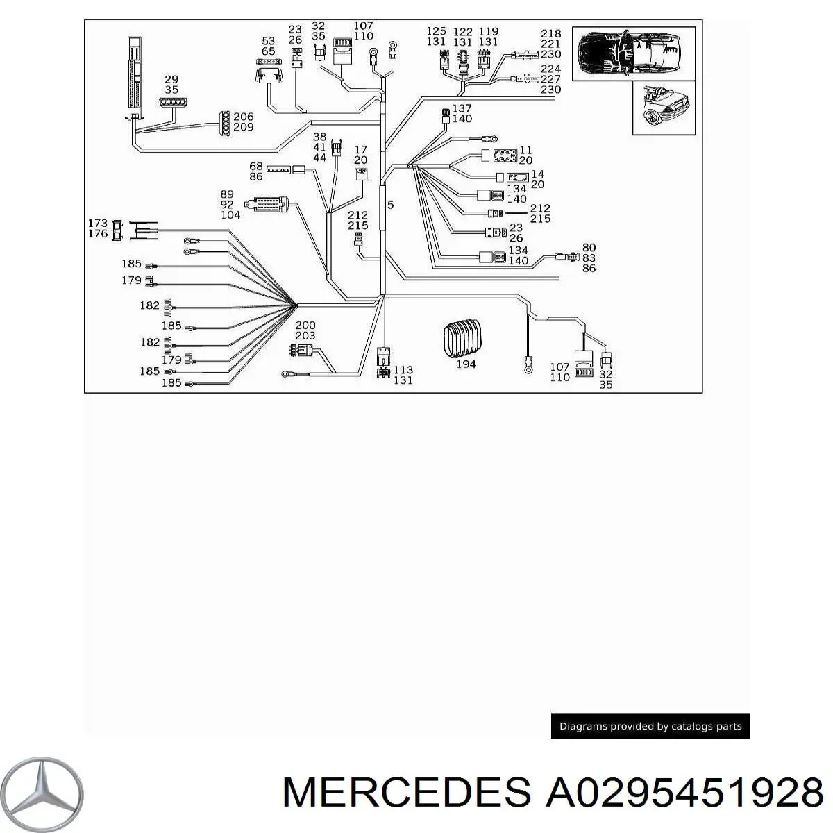 Купити A0295451928 Mercedes 