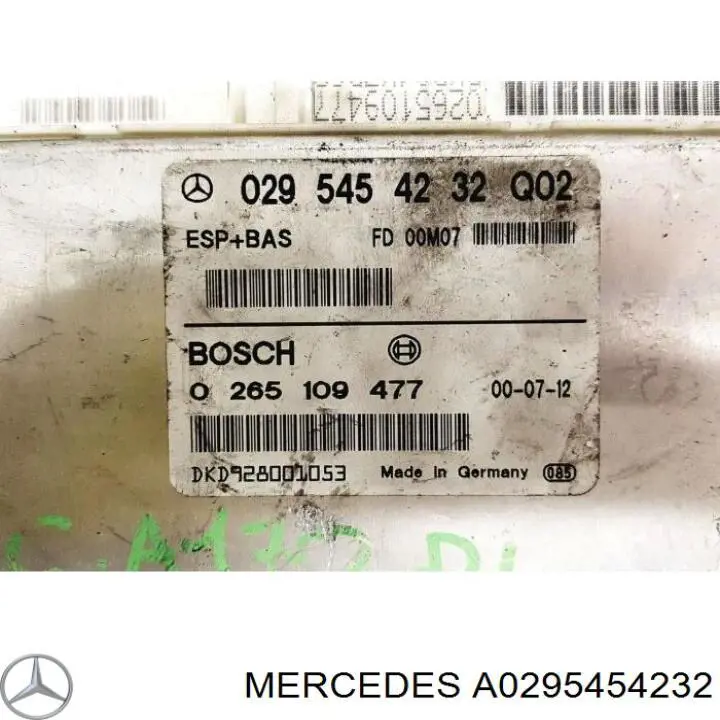 Купити A0295454232 Mercedes Блок керування ESP