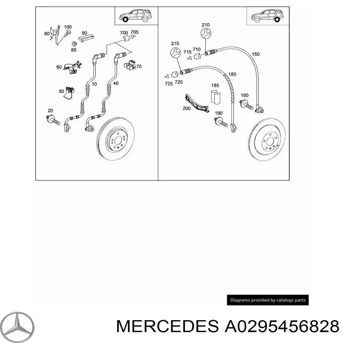  Mercedes A0295456828 ціна, від 6.20 USD