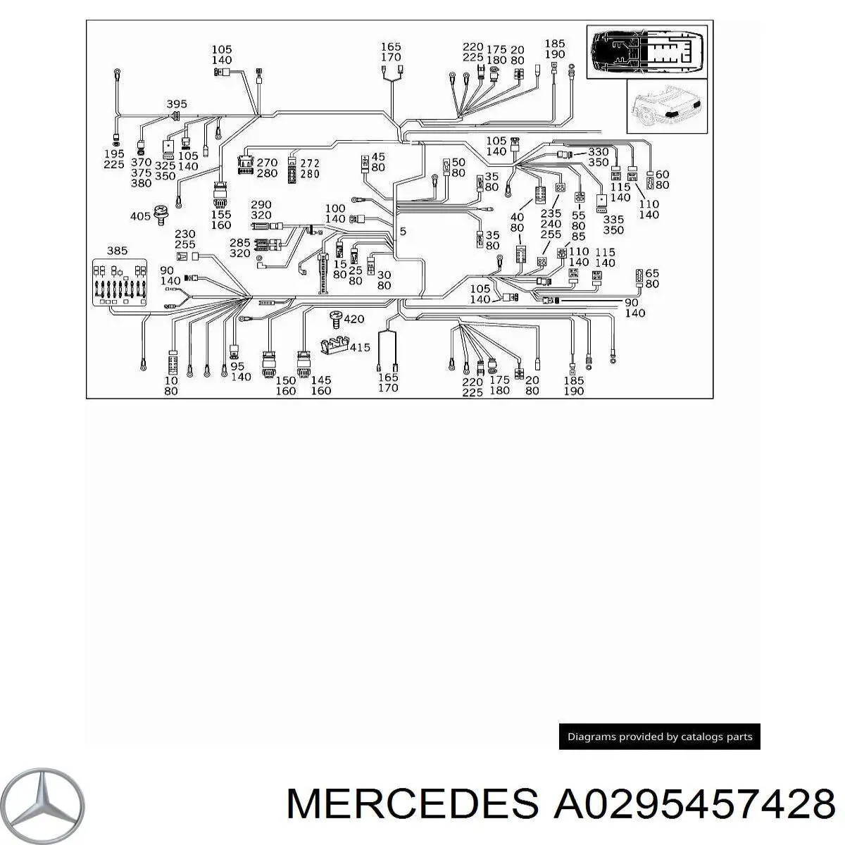  Mercedes A0295457428 ціна, від 12.67 USD