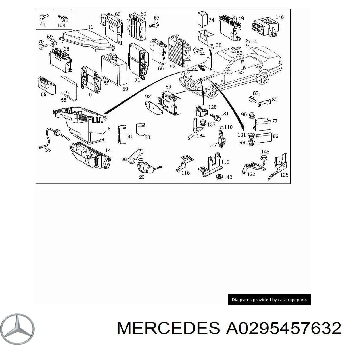 Купити A0225456432 Mercedes Блок керування ESP