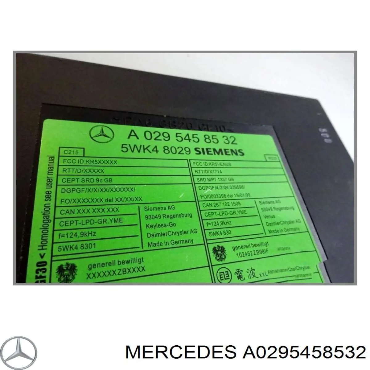  A0295458532 Mercedes