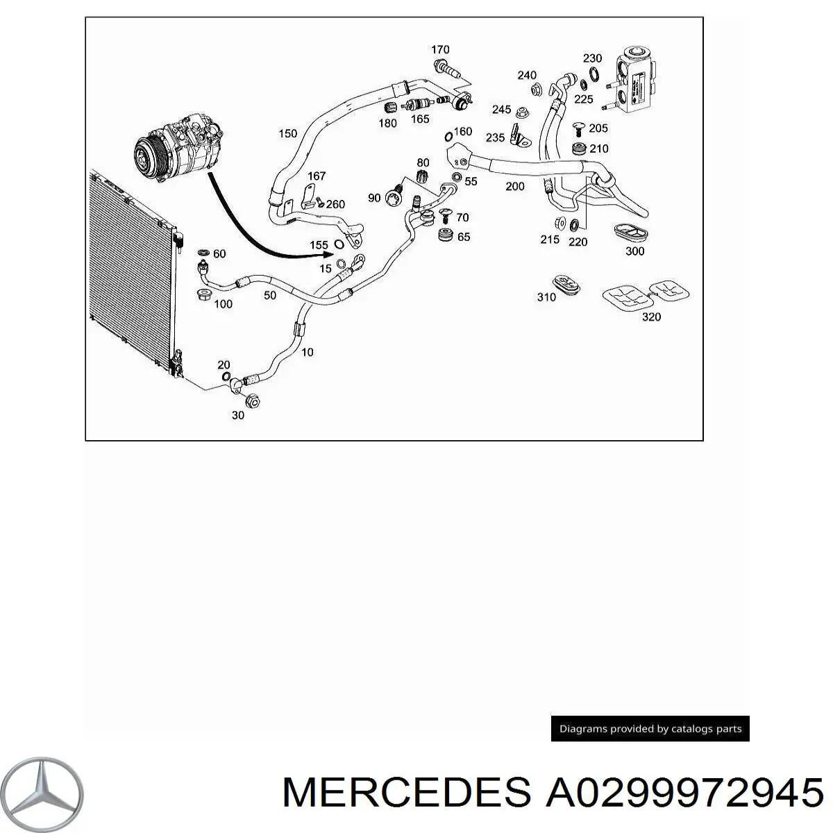  Mercedes A0299972945 ціна, від 14.55 USD