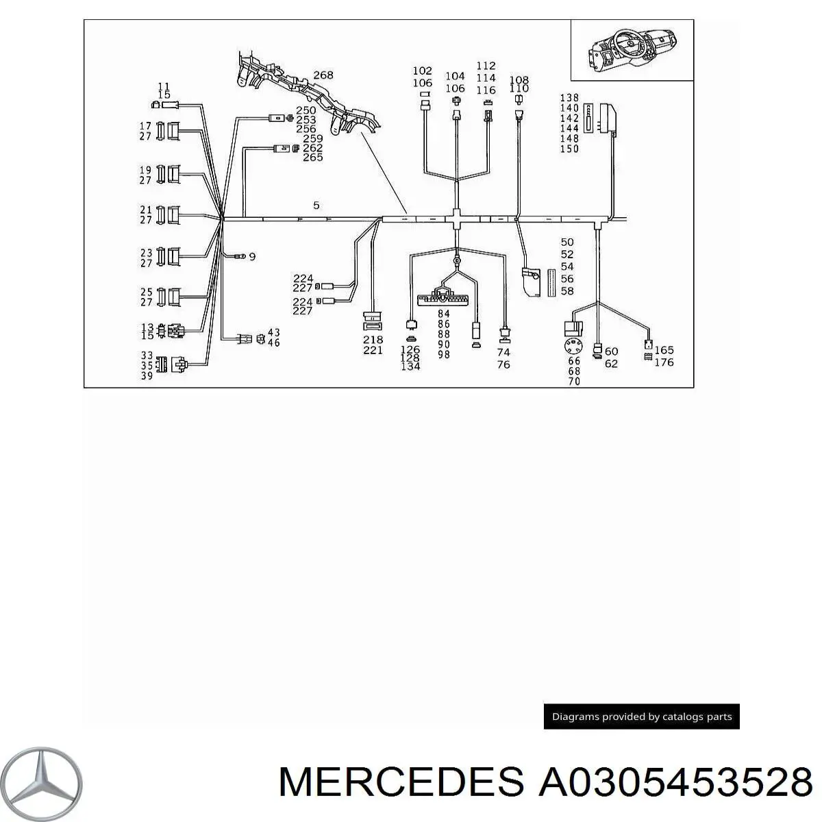  Mercedes A0305453528 ціна, від 1.67 USD