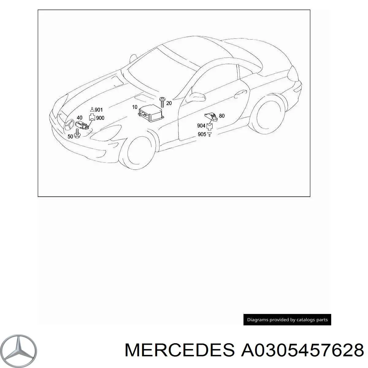  Mercedes A0305457628 ціна, від 1.79 USD