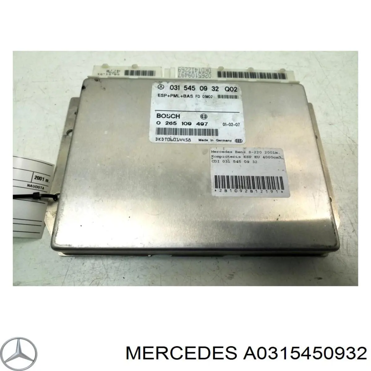 A0315450932 Mercedes Модуль управління ESP