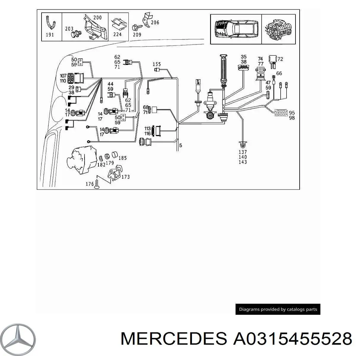 Купити A0315455528 Mercedes 