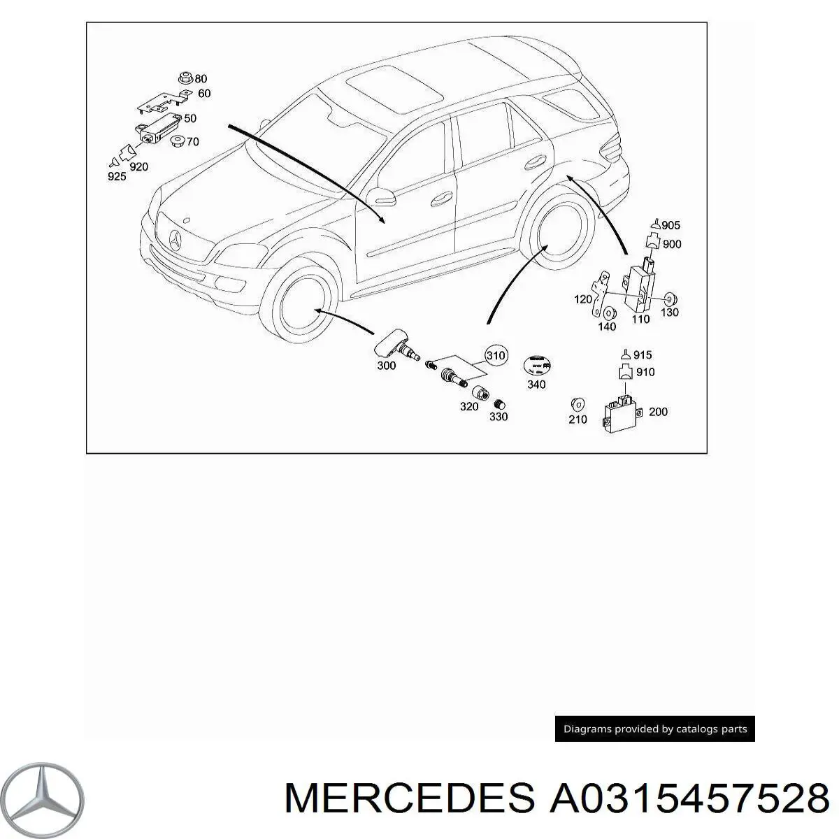  Mercedes A0315457528 ціна, від 5.41 USD