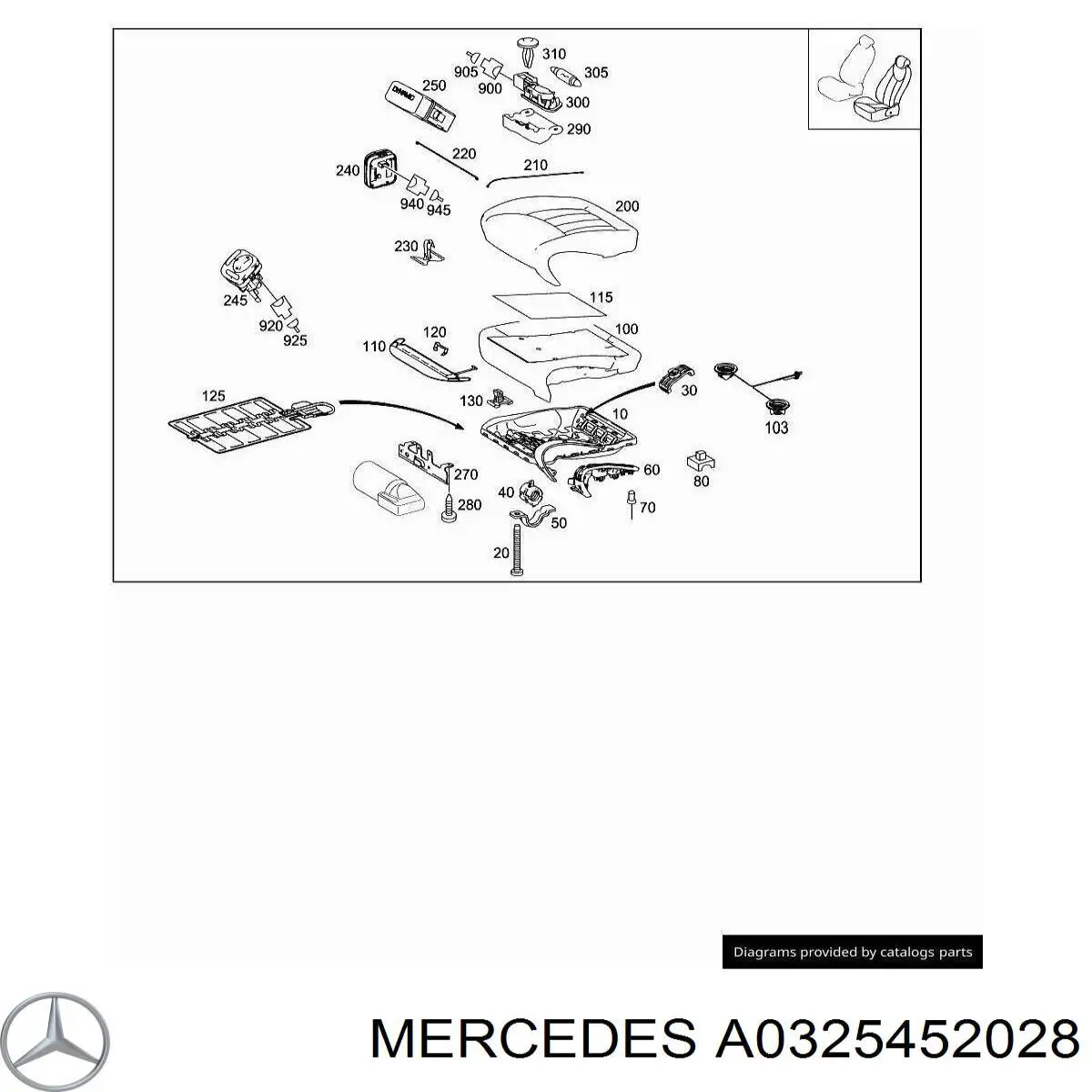  Mercedes A0325451928 ціна, від 1.27 USD