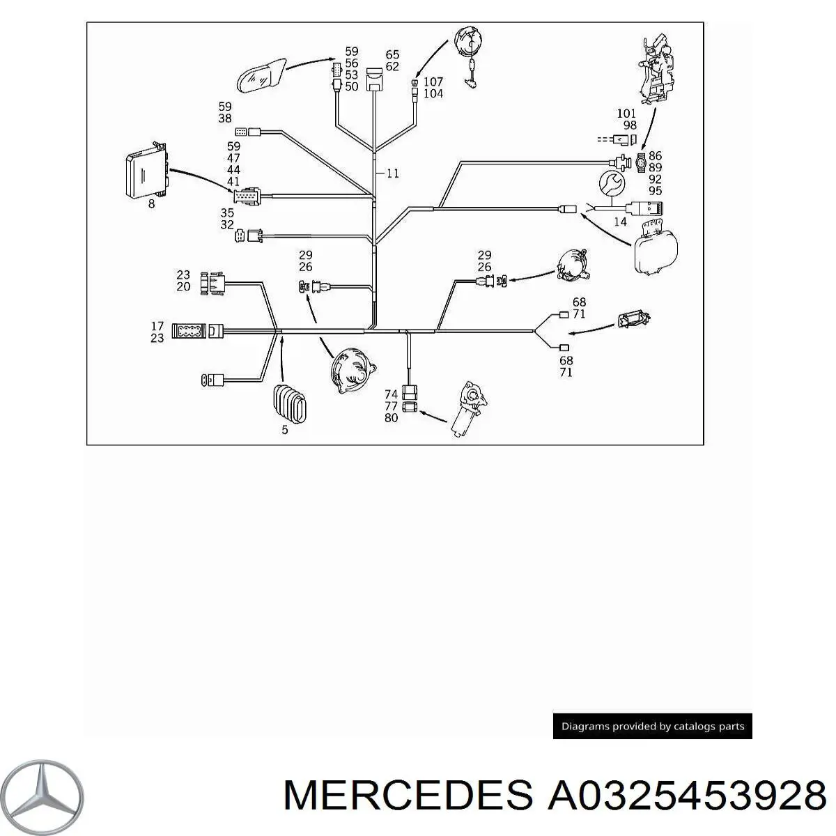 Пін (наконечник) дроту Mercedes A0325453928