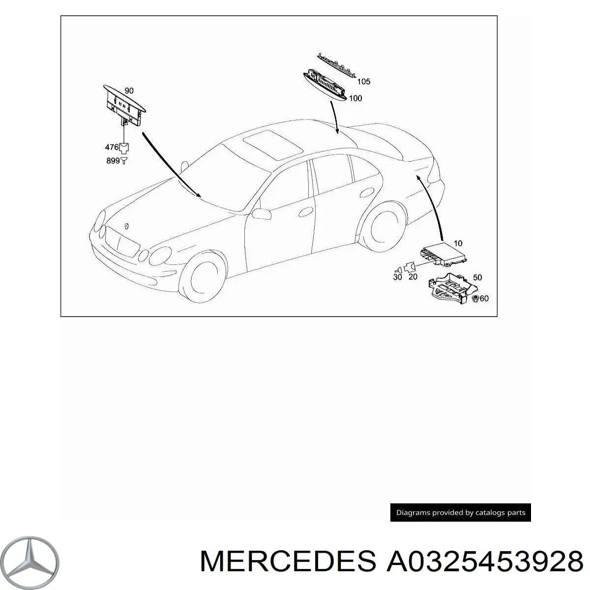 Купити A0325453928 Mercedes Пін (наконечник) дроту
