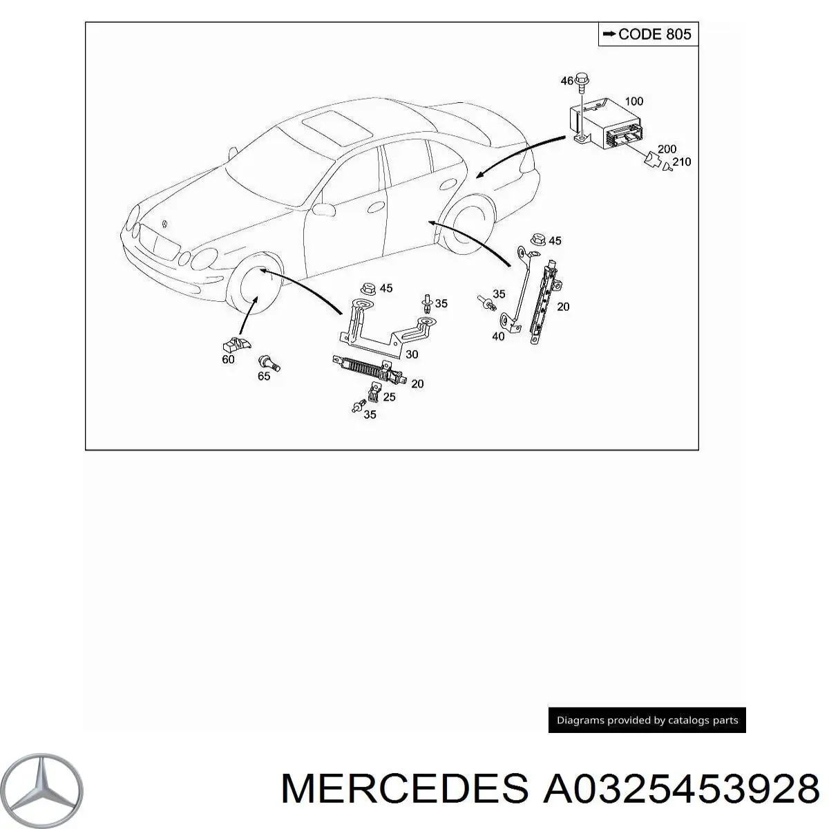 Пін (наконечник) дроту Mercedes A0325453928 ціна, від 1.69 USD