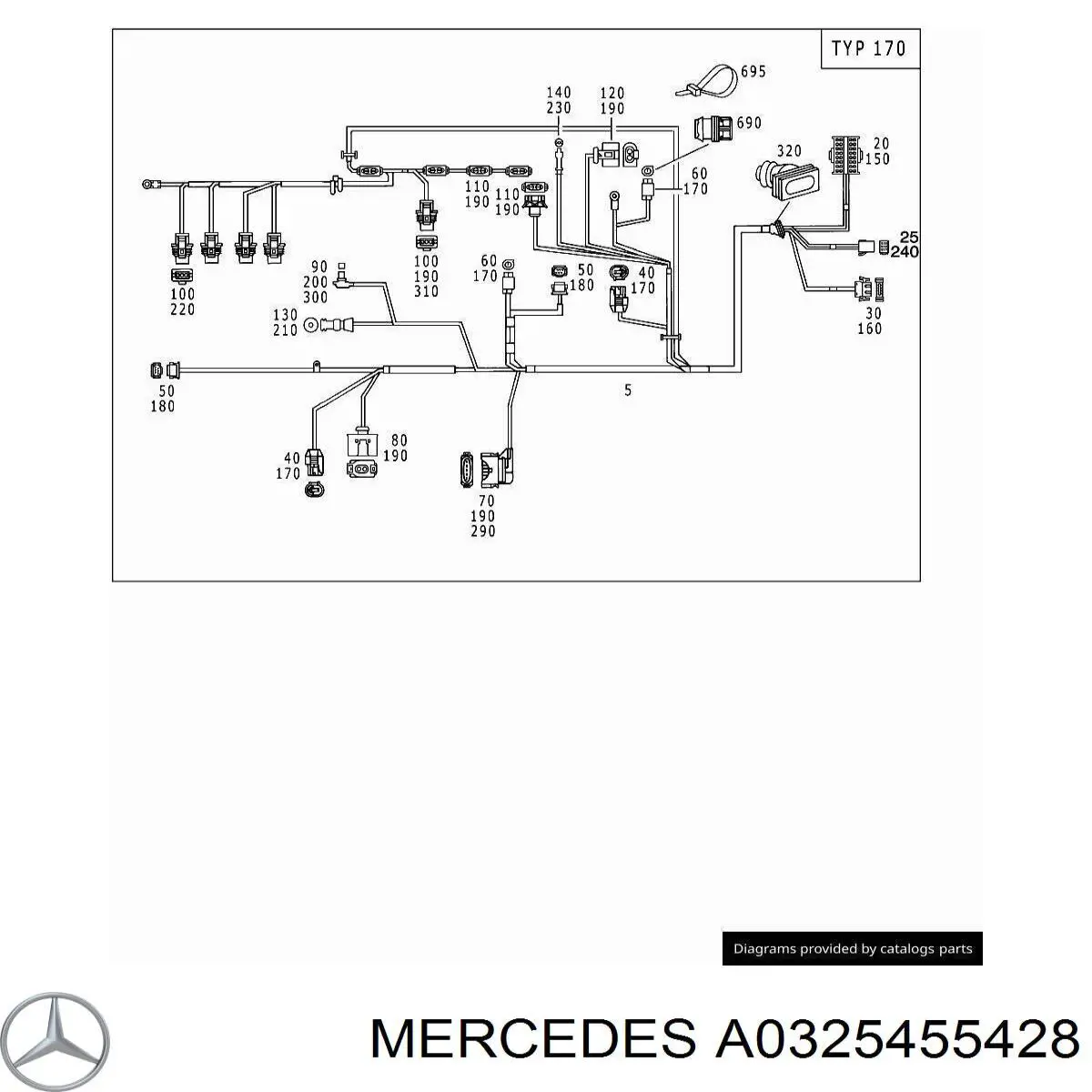  Mercedes A0325455428 ціна, від 0.23 USD