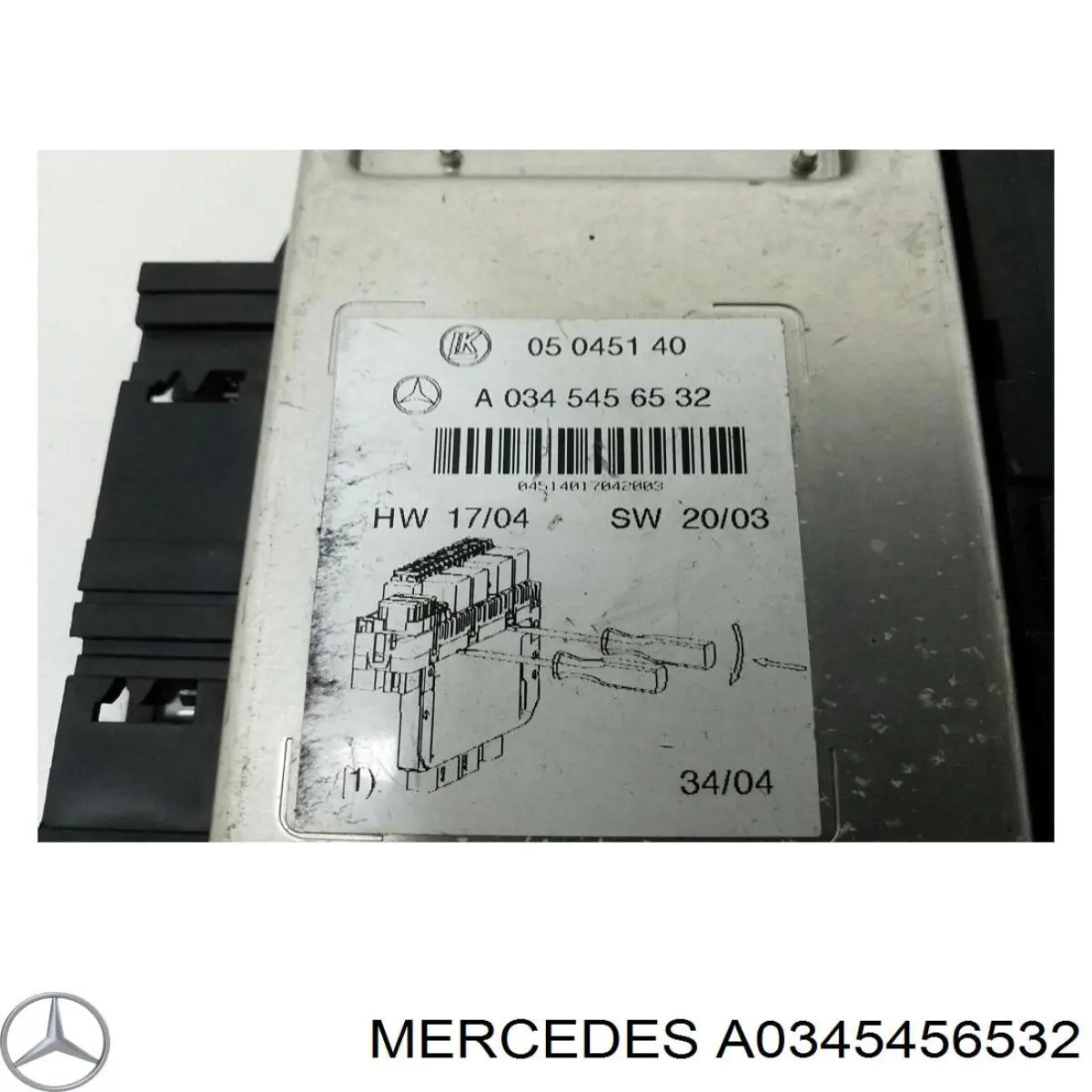 A0345456532 Mercedes блок керування сигналами sam