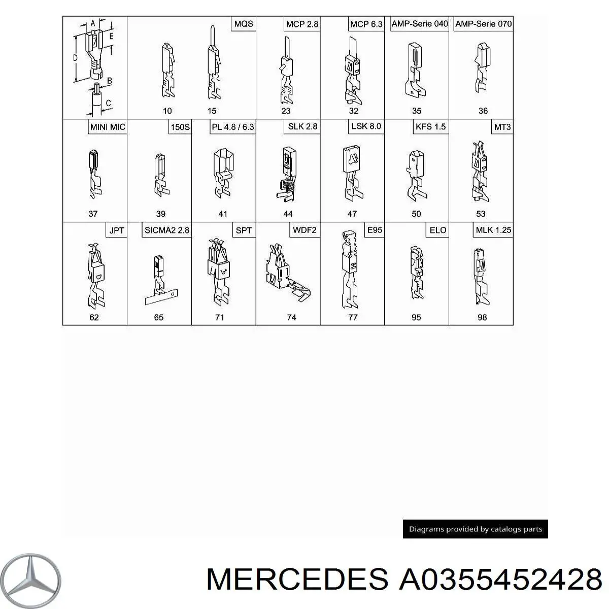  Mercedes A0355452428 ціна, від 4.48 USD