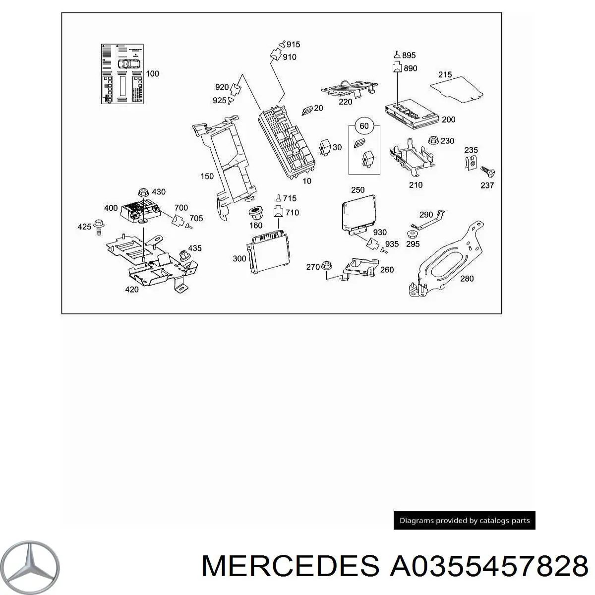  Mercedes A0355457828 ціна, від 0.84 USD