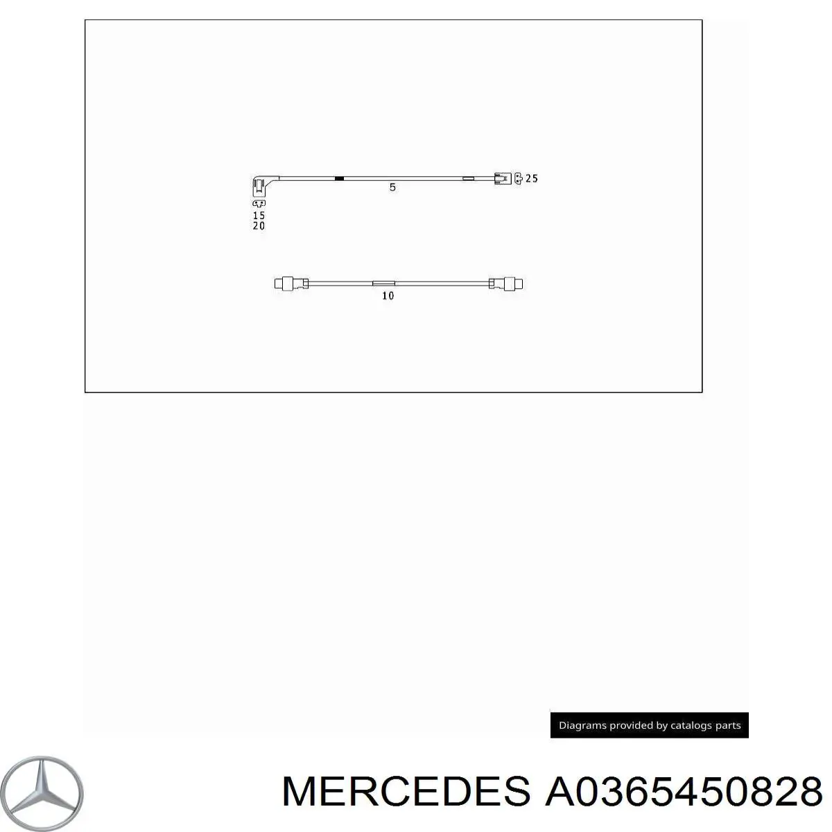  Mercedes A0365450828 ціна, від 2.82 USD