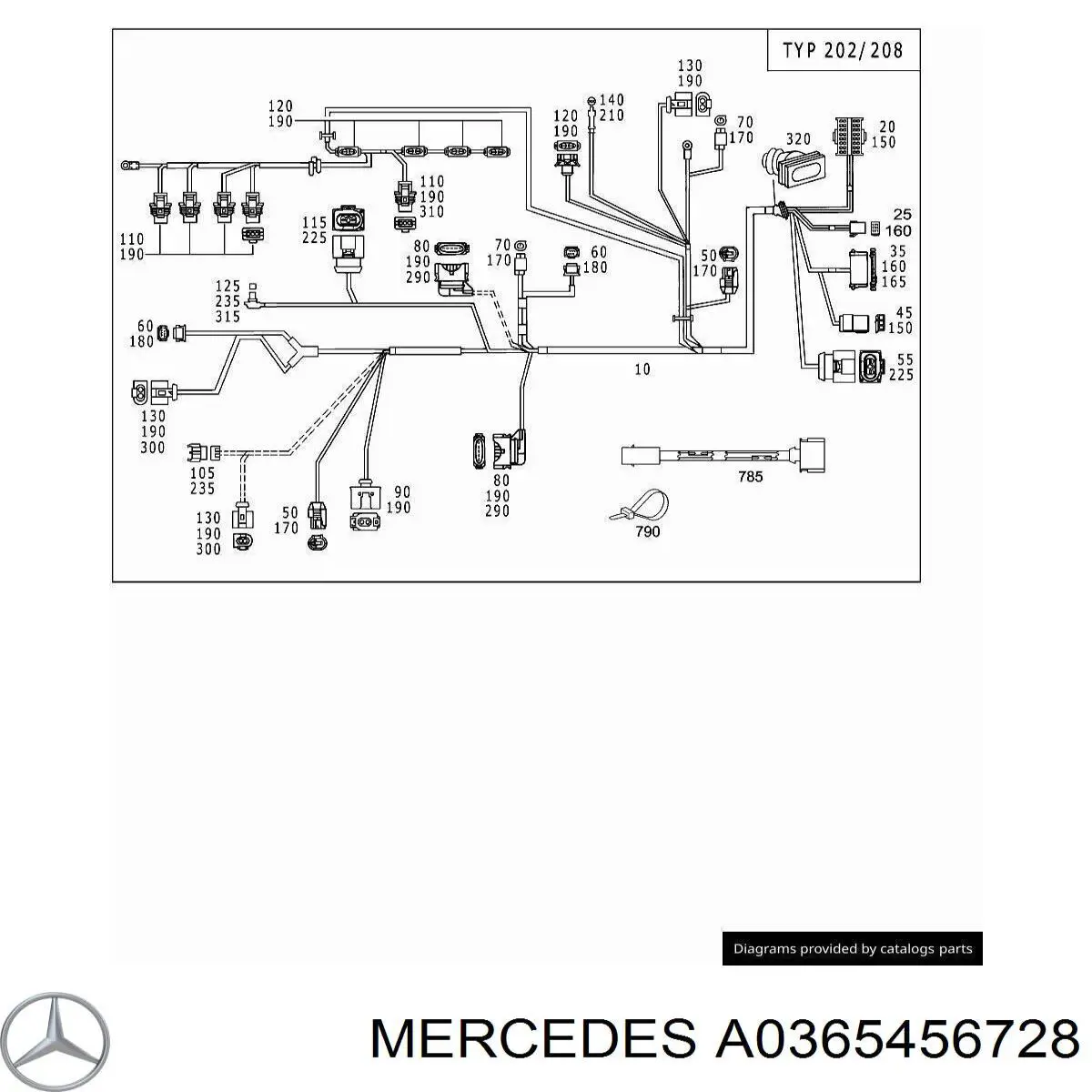 Купити A0365456728 Mercedes 