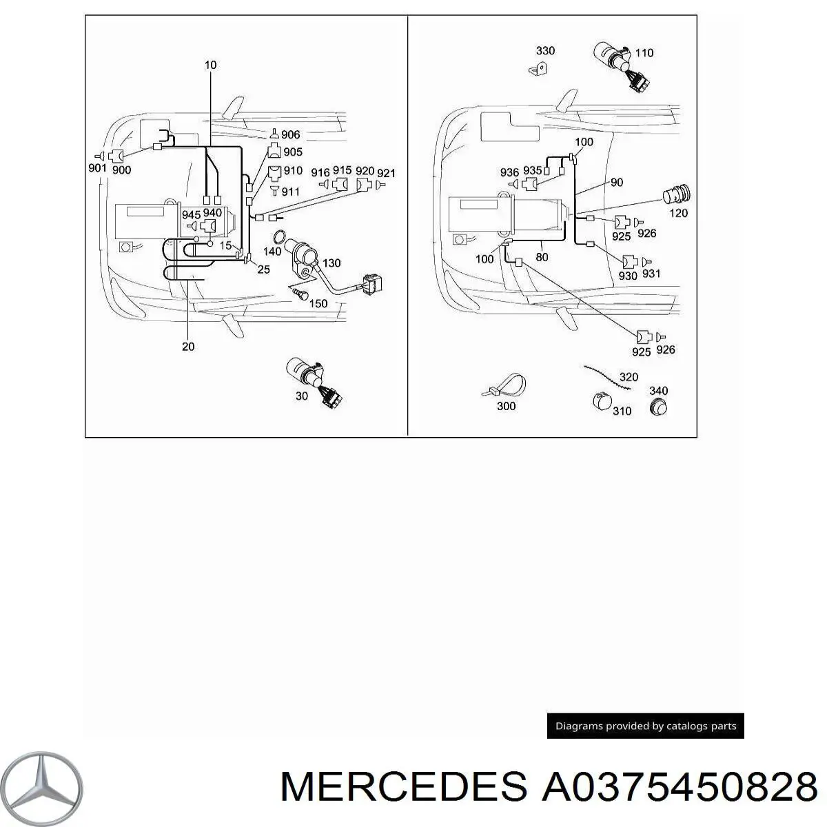  Mercedes A0375450828 ціна, від 2.38 USD