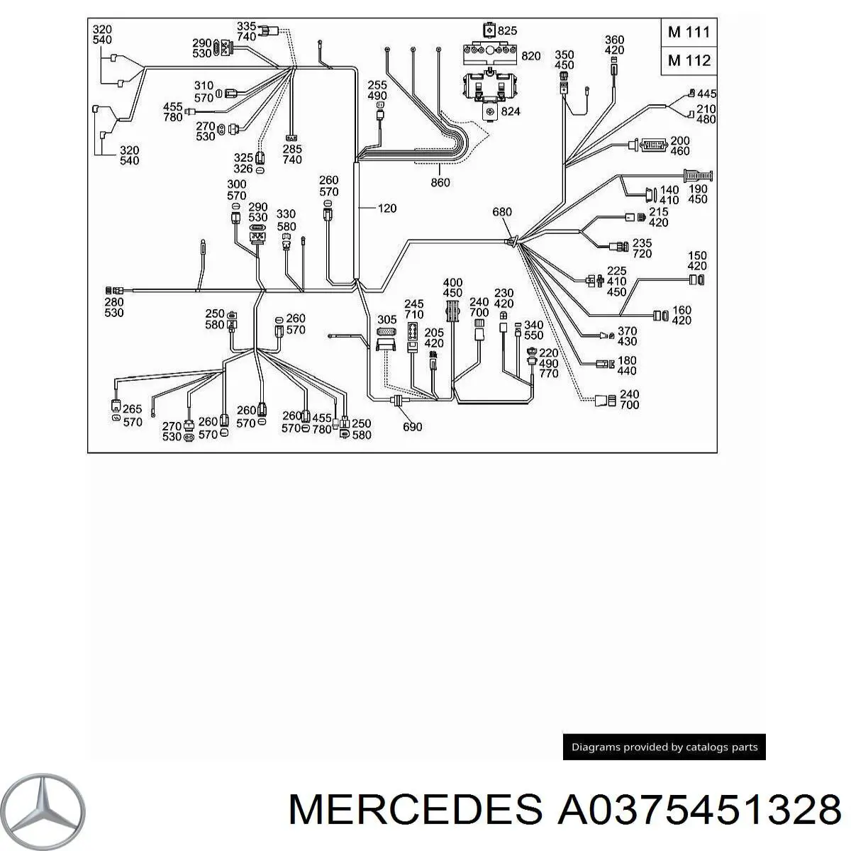  Mercedes A0375451328 ціна, від 2.38 USD
