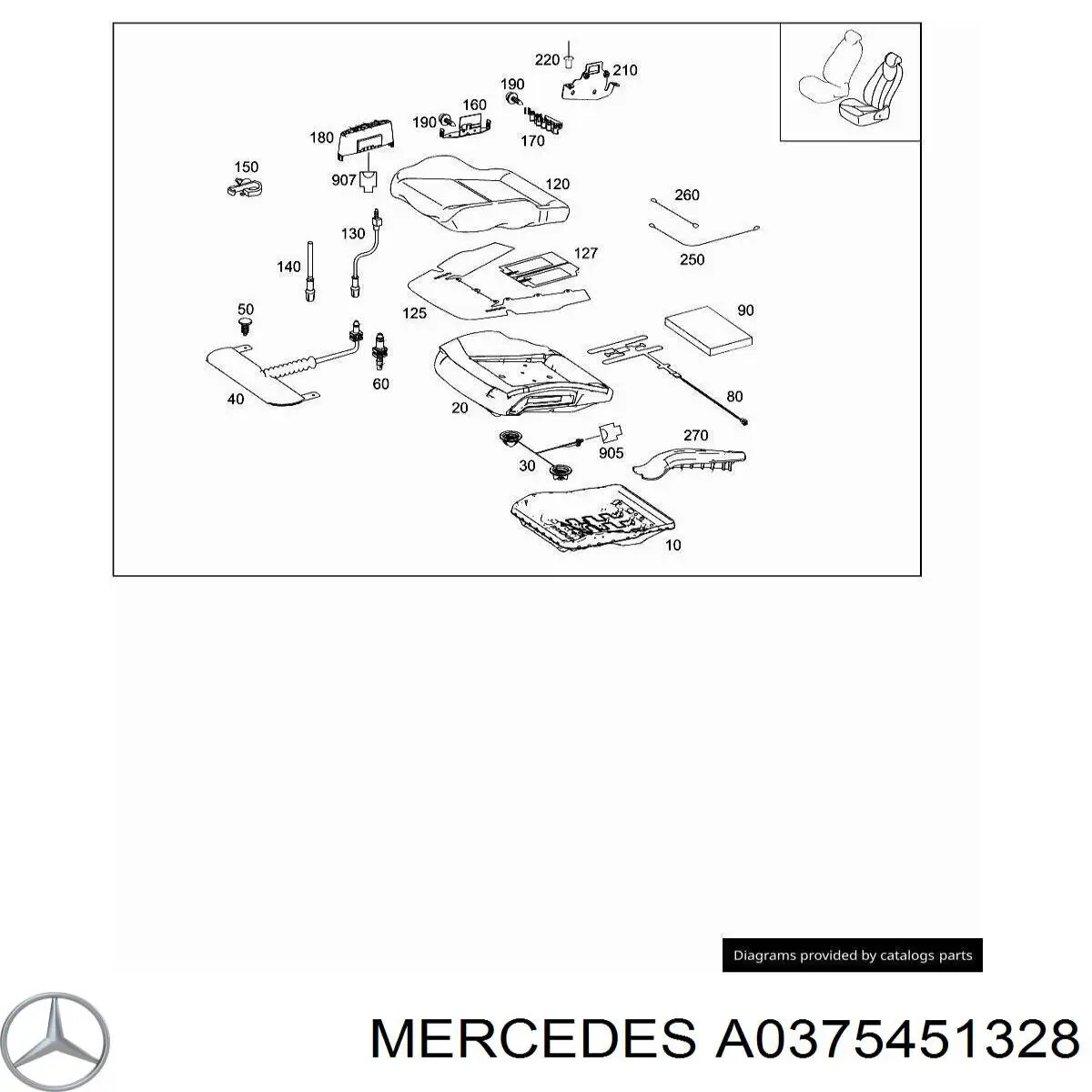  Mercedes A0375451328 ціна, від 2.38 USD
