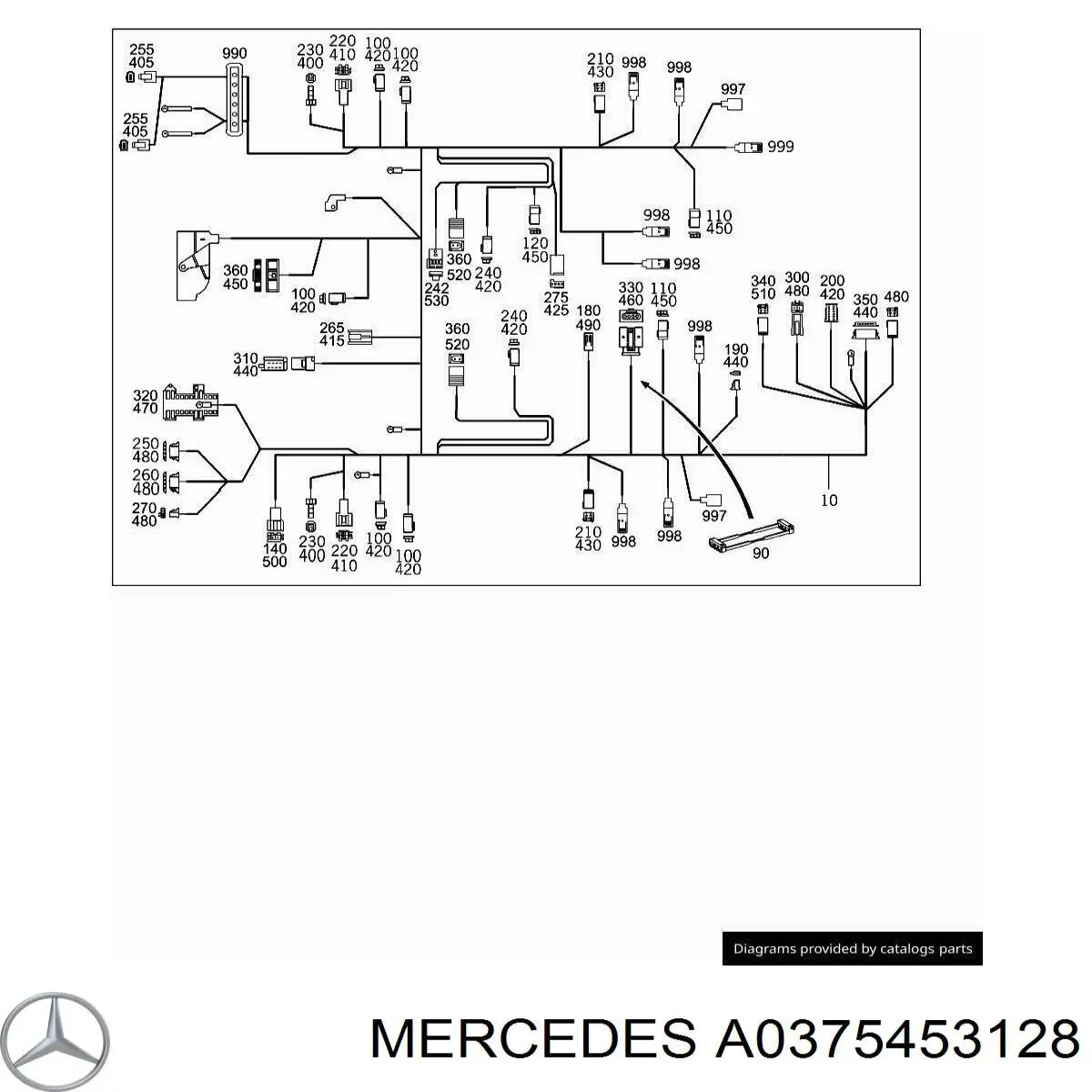  Mercedes A0375453128 ціна, від 1.97 USD