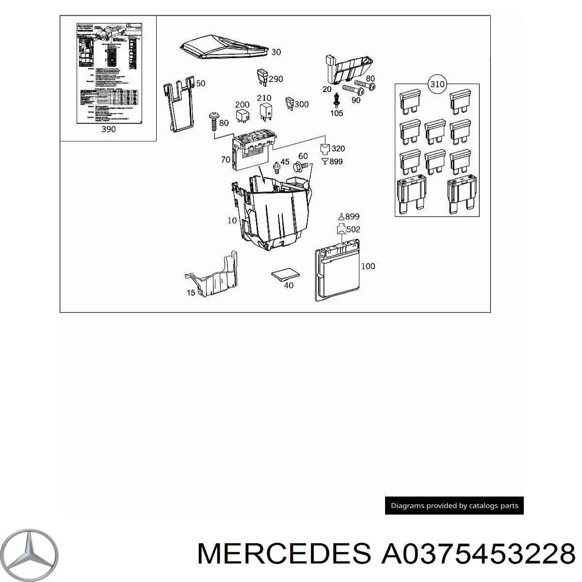  Mercedes A0375453228 ціна, від 46.48 USD