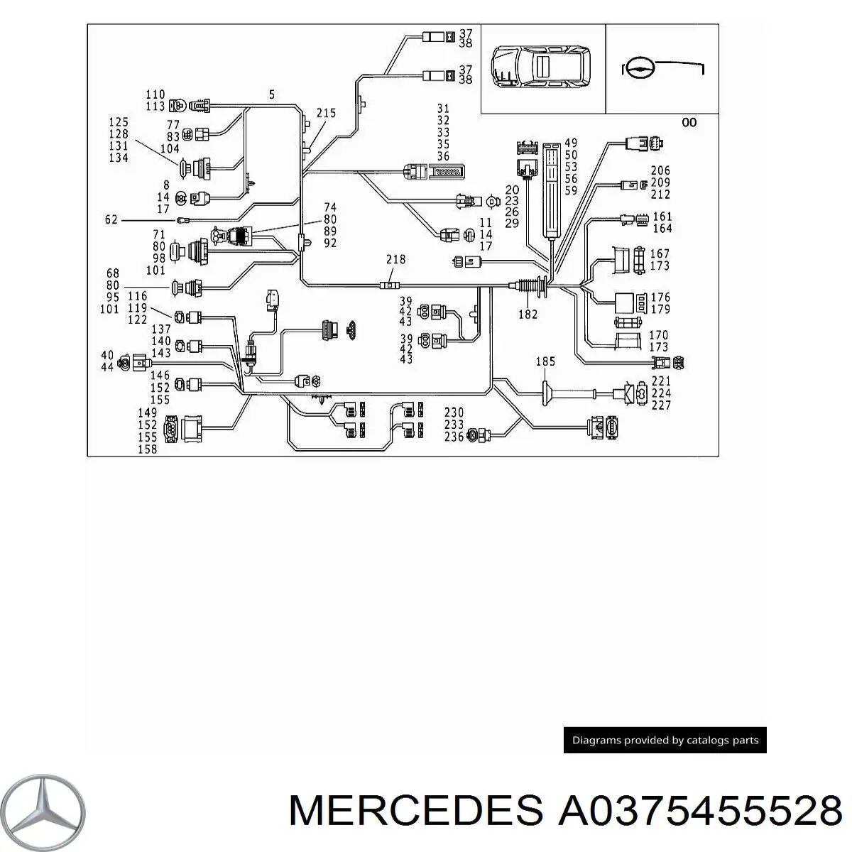  Mercedes A0375455528 ціна, від 3.55 USD