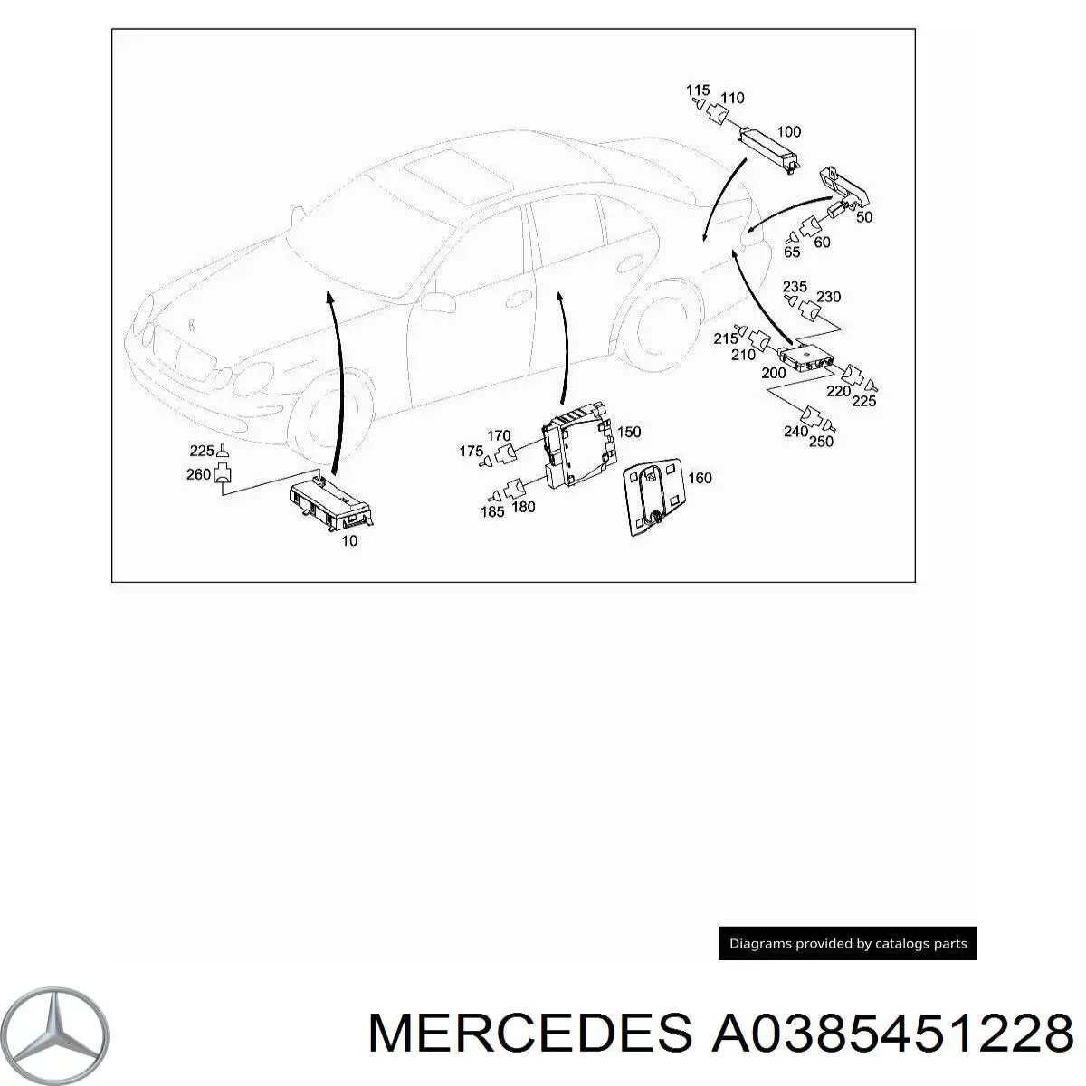  Mercedes A0385451228 ціна, від 3.09 USD
