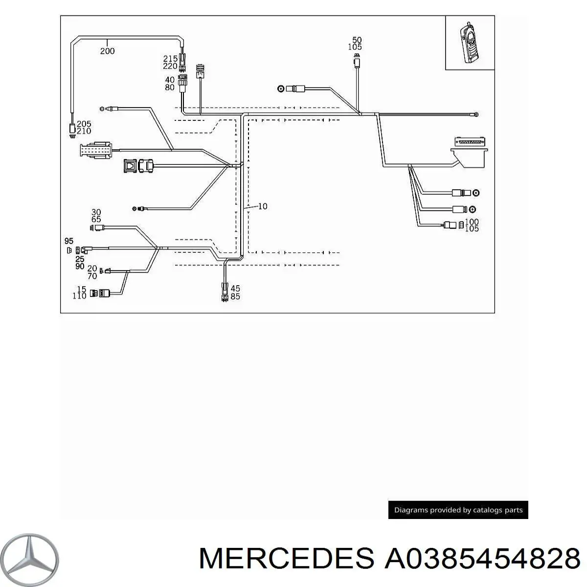  Mercedes A0385454828 ціна, від 2.08 USD