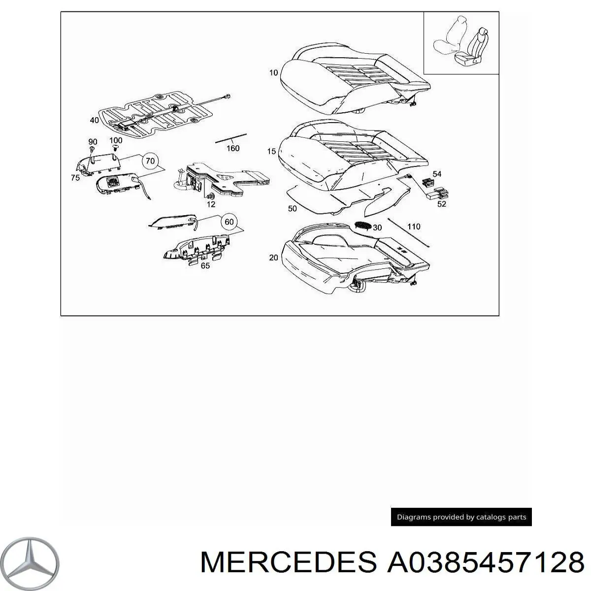  Mercedes A0385457128 ціна, від 1.27 USD