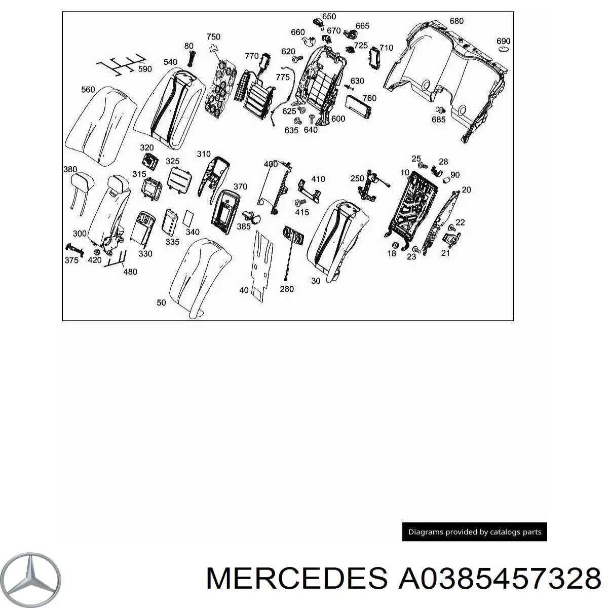  Mercedes A0385457328 ціна, від 2.39 USD