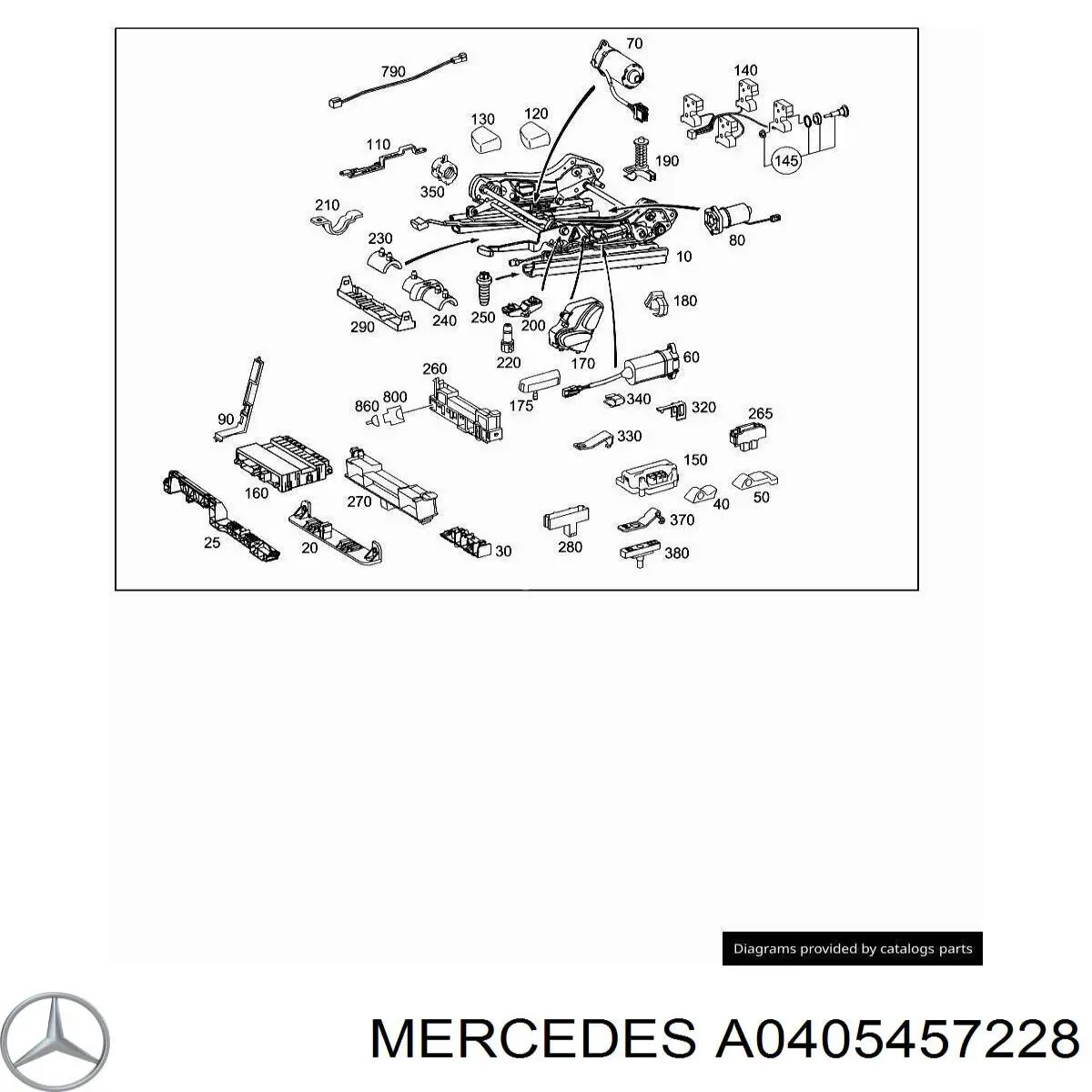 Купити A0405457228 Mercedes 