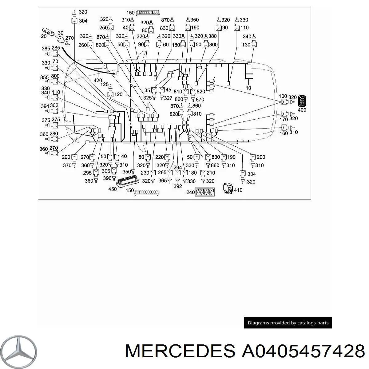  Mercedes A0405457428 ціна, від 3.43 USD