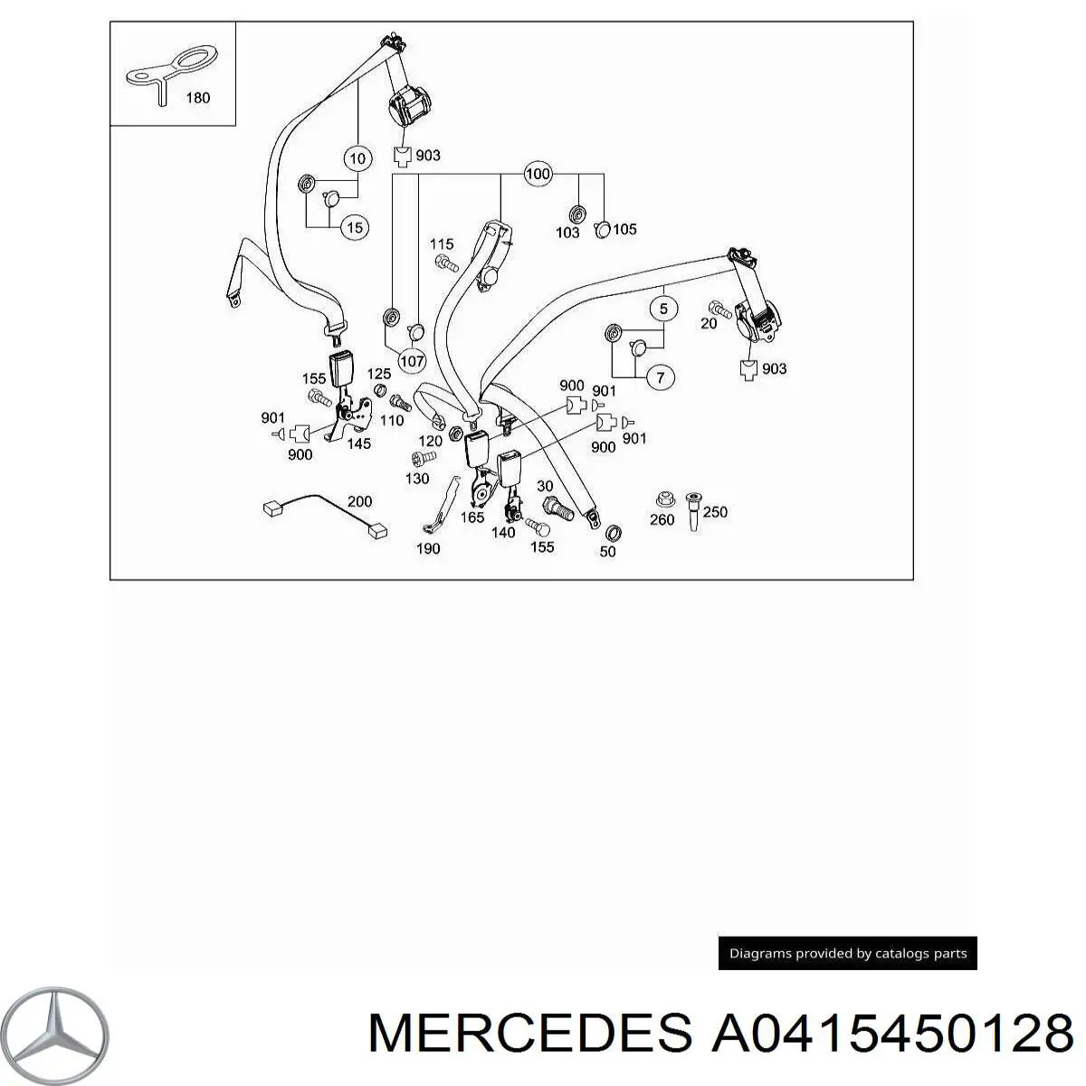 A0415450128 Mercedes 