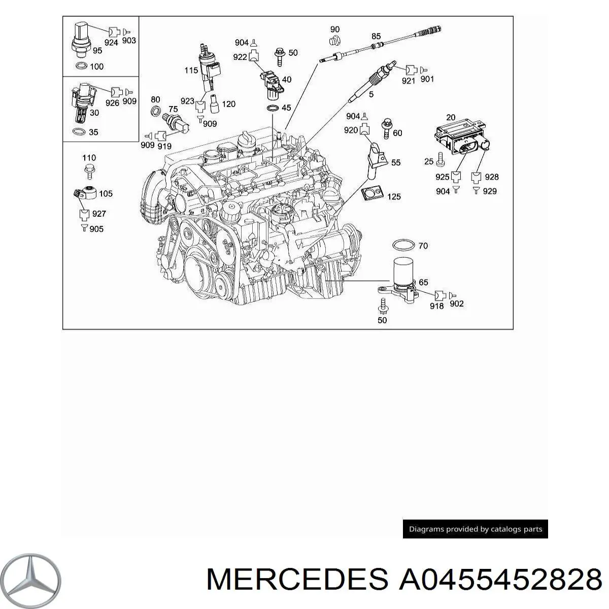  Mercedes A0455452828 ціна, від 19.69 USD