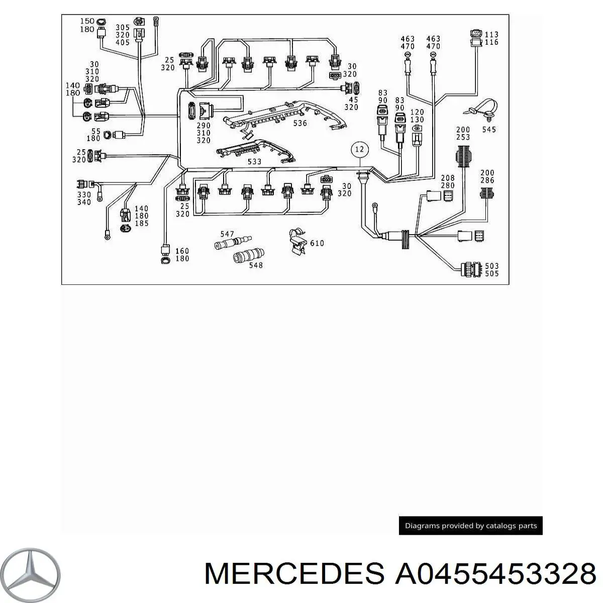  Mercedes A0455453328 ціна, від 10.04 USD