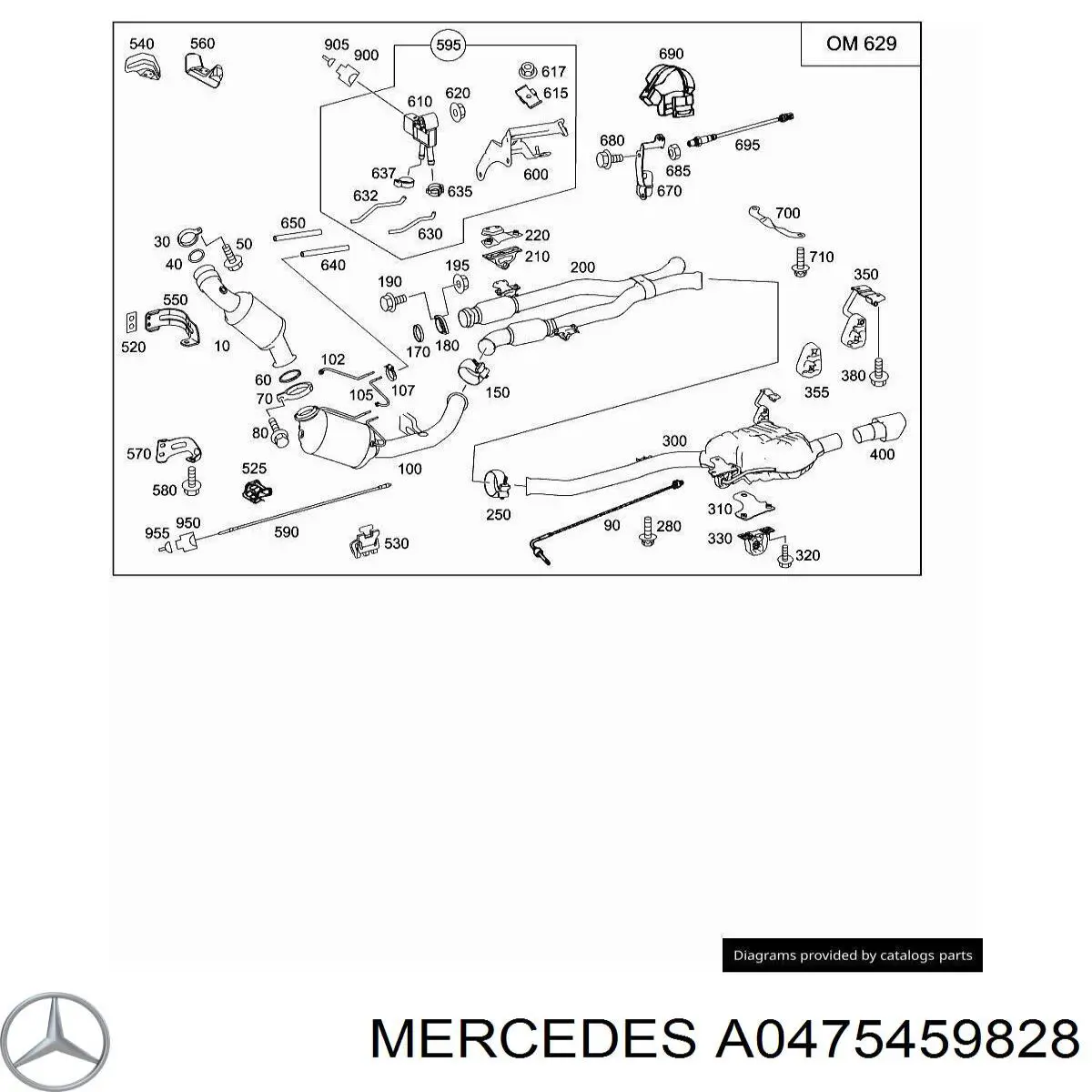 Купити A0475459828 Mercedes 