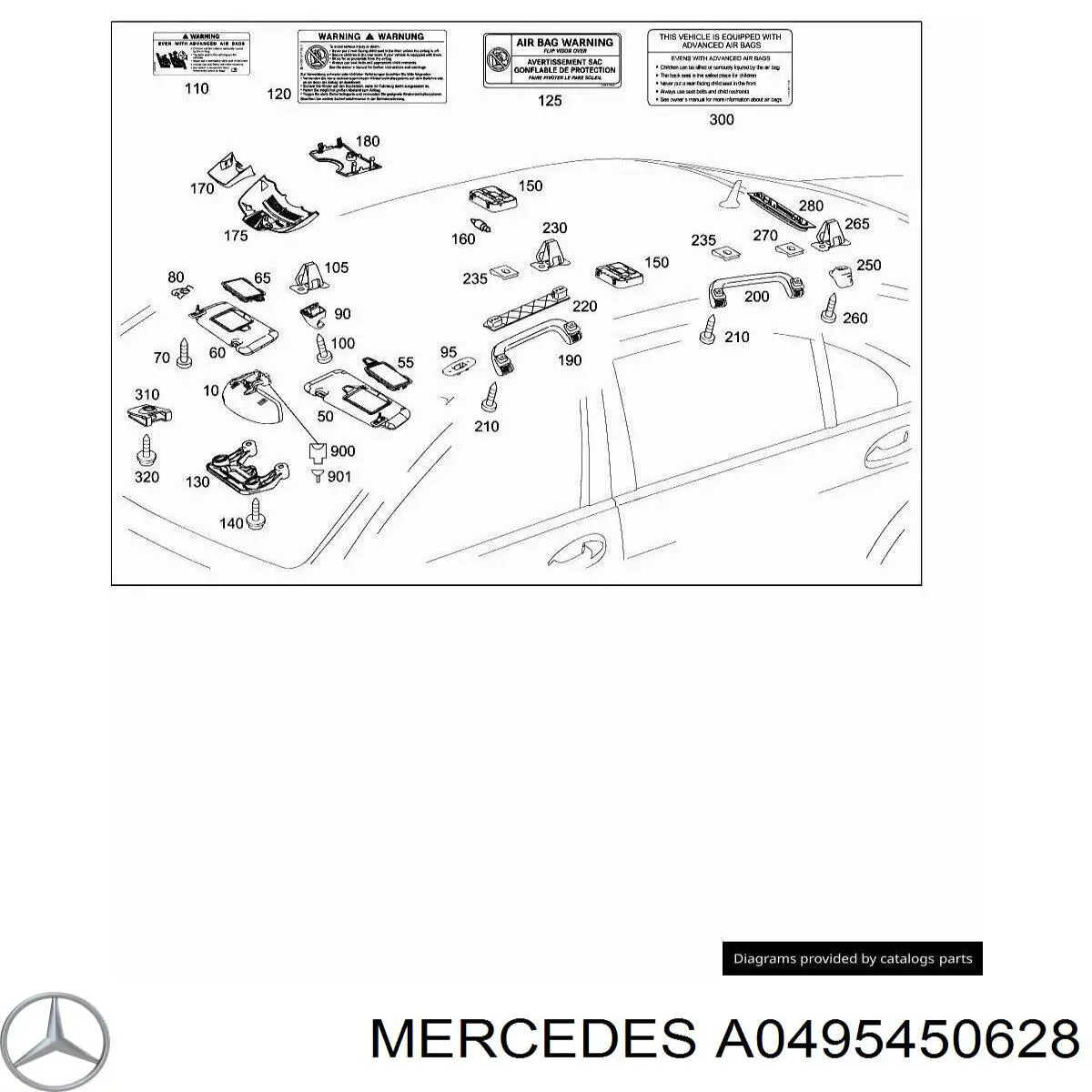 A0495450628 Mercedes 